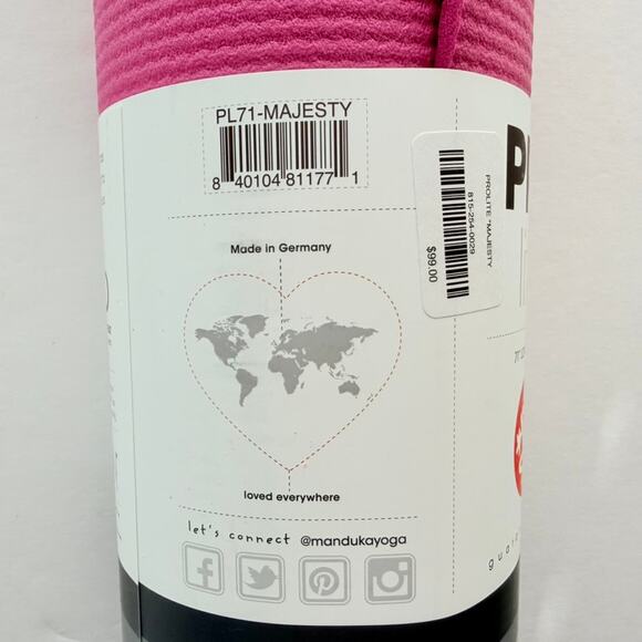 Manduka Yoga Mat Pro Lite NEW Magenta Pink Thick Reversible Yoga Gym Pilates - Picture 5 of 5